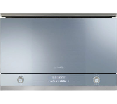 SMEG Linea MP122 Built-in Microwave with Grill - Silver SMEG Linea MP122 Built-in Microwave with Grill - Silver